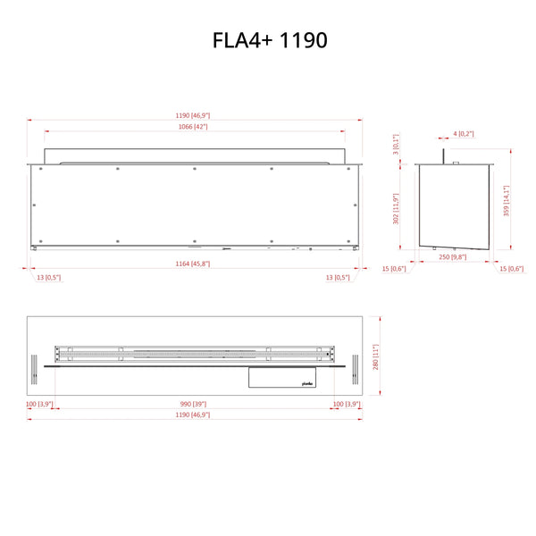 FLA4+ 1190 - Automaattinen Bioetanolipoltin