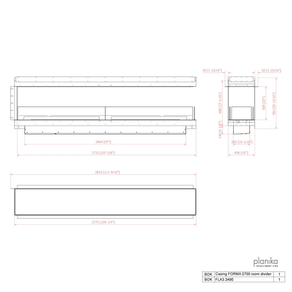 Forma 2700 Room Divider -huoneenjakaja biotakka