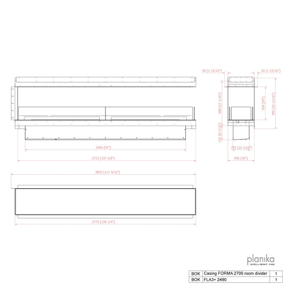 Forma 2700 Room Divider -huoneenjakaja biotakka