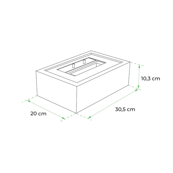 Bio Grate 30 cm - Vapaasti seisova biotakka