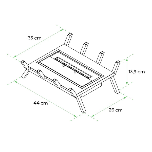 Grate M - 40 cm vapaasti seisova lisäosa