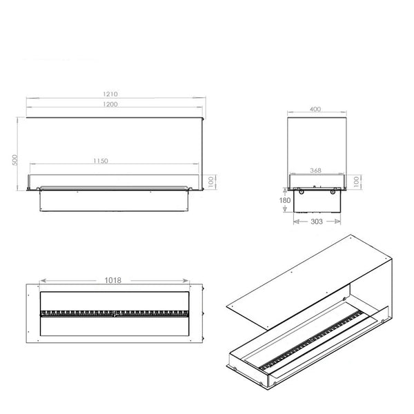 Foco Myst Room Divider 1200