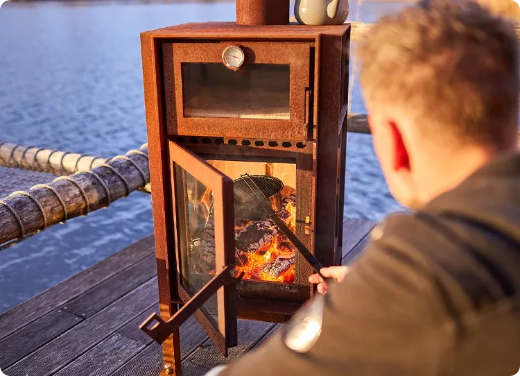 rb73 wood fireplace