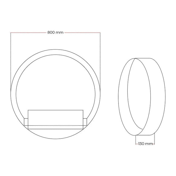 Delaware XL 80 cm - musta