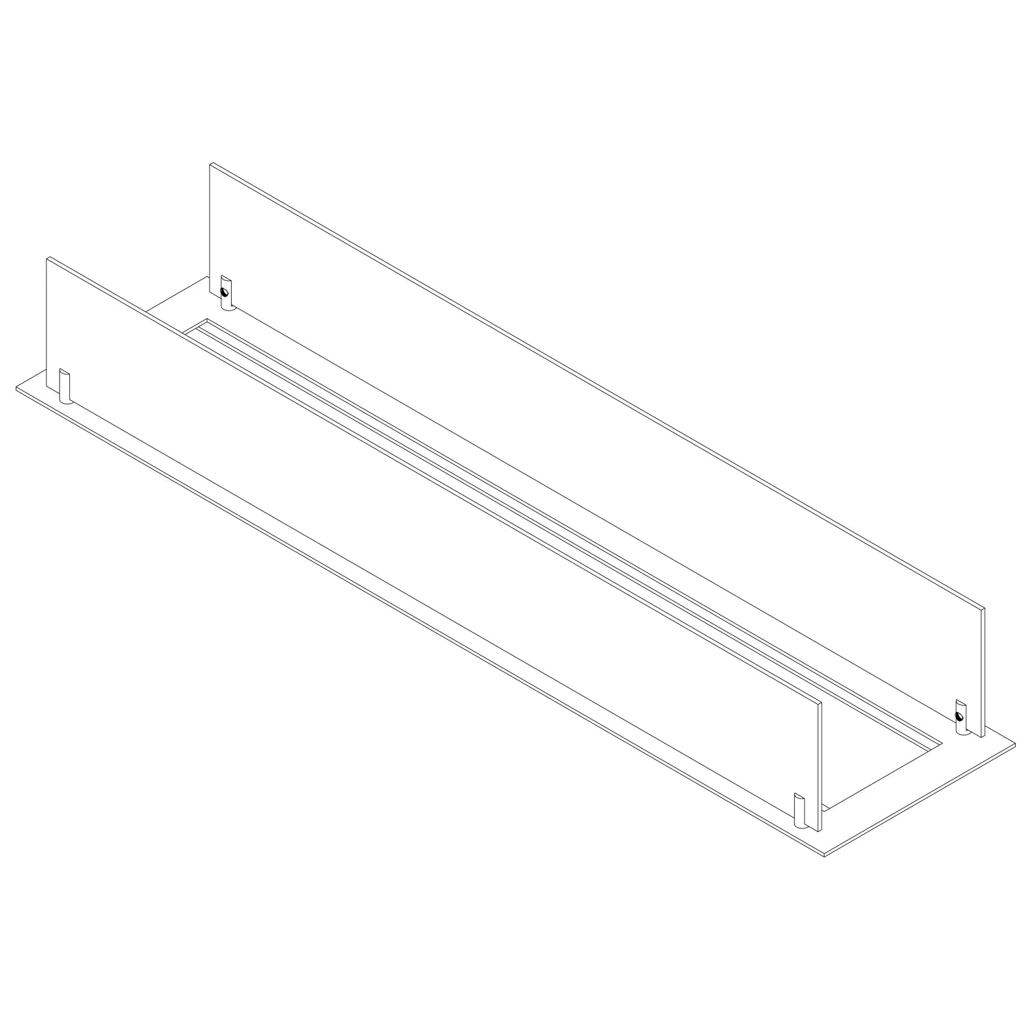 Sisäänrakennettava profiili 100 cm