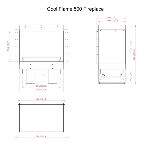 Cool Flame 500 vasemman kulman takka