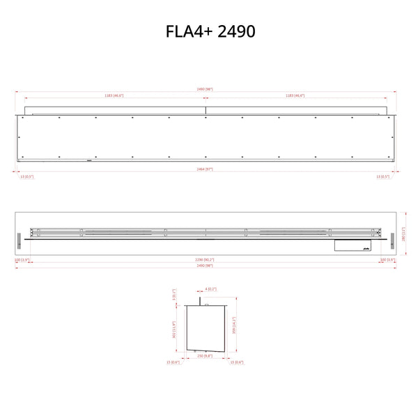 FLA4+ 2490 - Automaattinen bioetanolipoltin