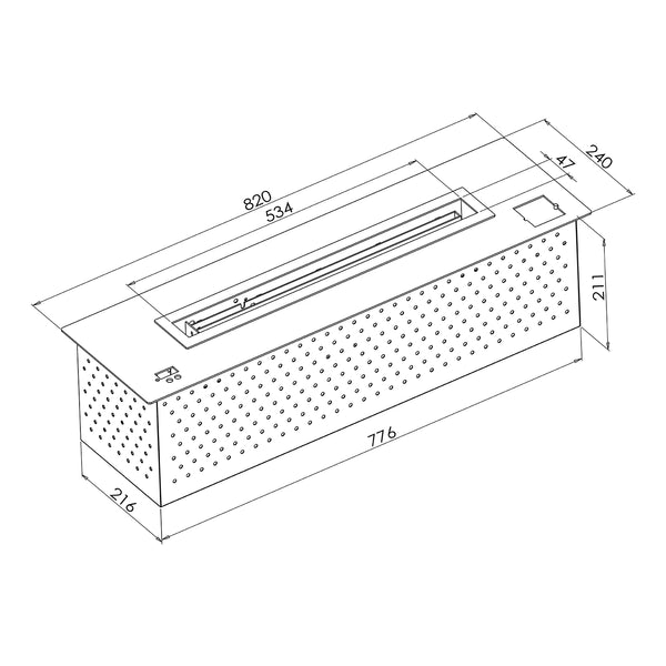 Automaattinen biopoltin - 11 l | 82 cm
