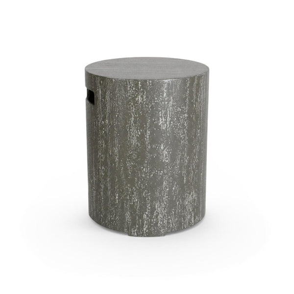 Enclosure Round Dark Travertine – Gas Bottle Cover