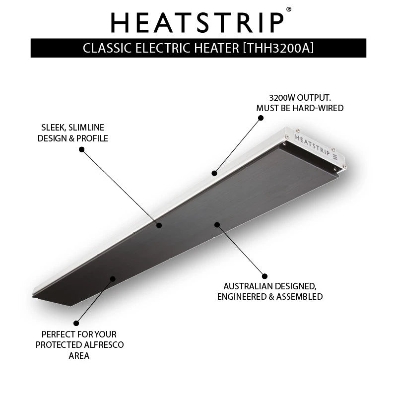 Heatstrip Design 3200 watt -ulkolämmitin