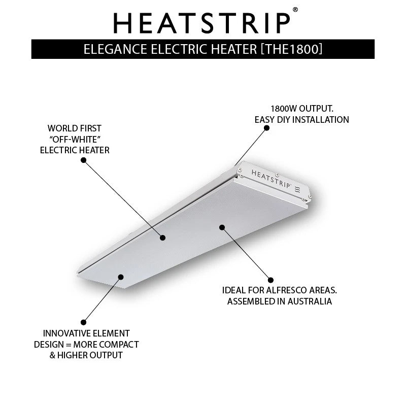 Heatstrip Elegance 1800 watt -ulkolämmitin