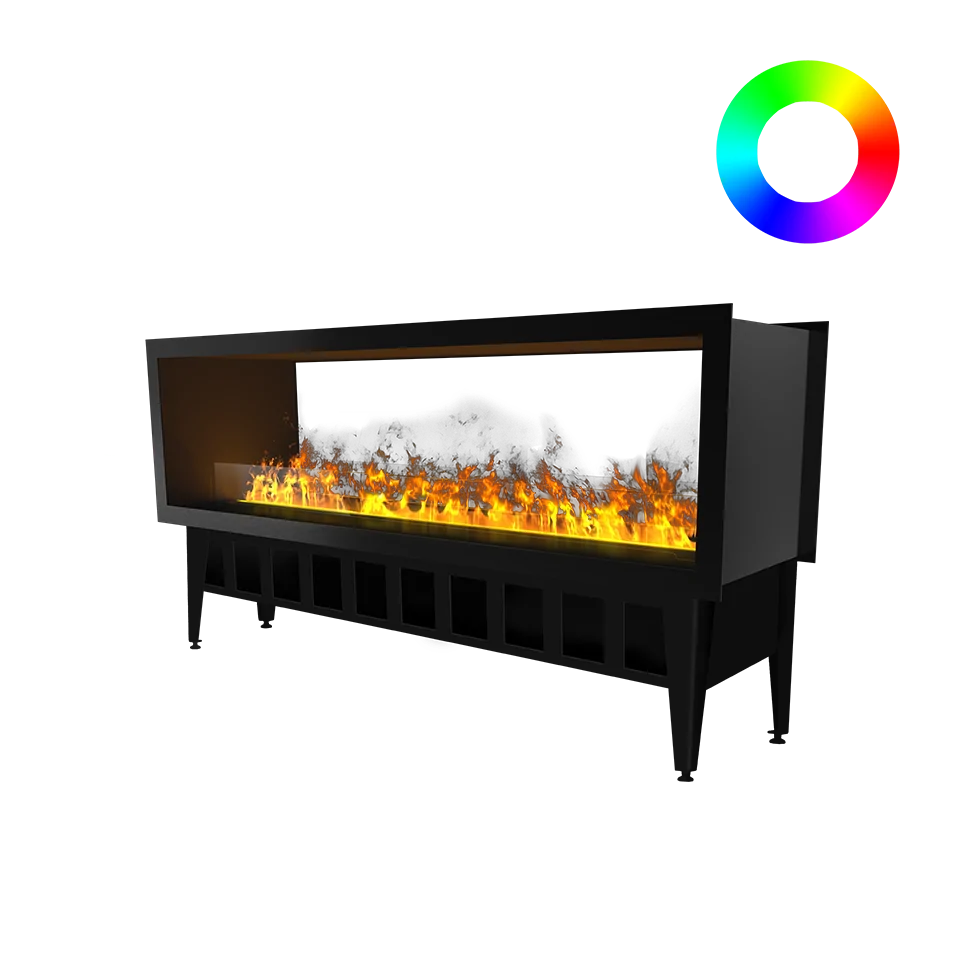 Incanto 1500 ST Multicolour See-Through Water Vapour Fireplace