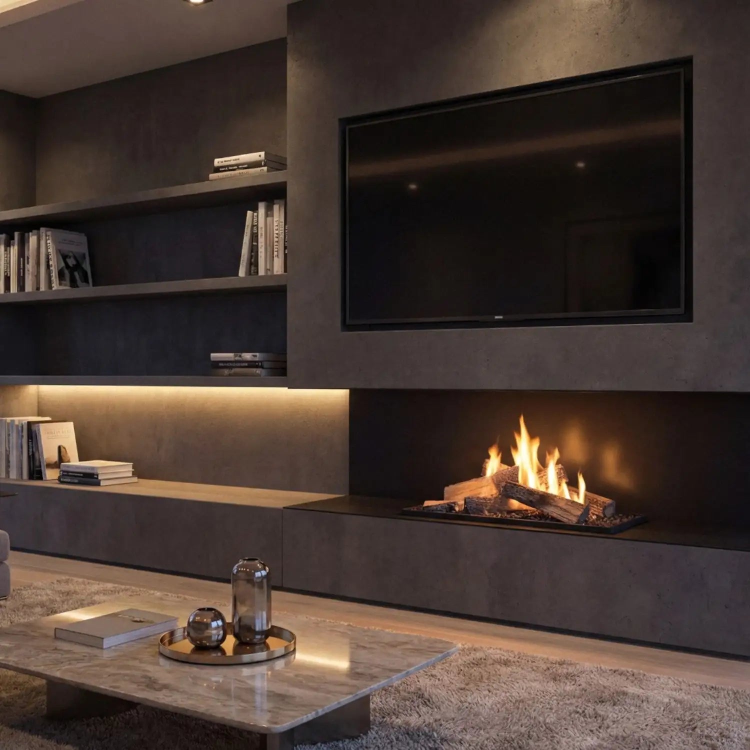 Planika FLA4 790+ Flogs: Remote Controlled Bioethanol Burner with Realistic Log Flames