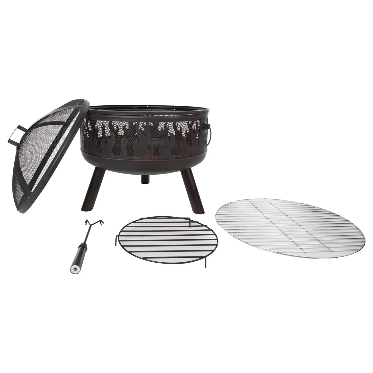 Blazer-tulisija grillillä