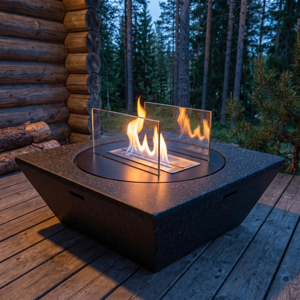 EMBER – Graniitinmusta – Ulkokäyttöön tarkoitettu bioetanolitakka