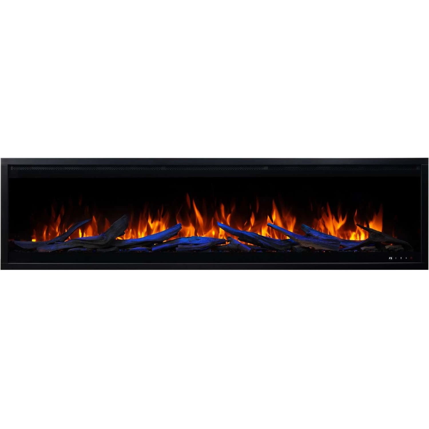 Royal 3D Wall-Mounted Electric Fireplace - Black - 180 cm