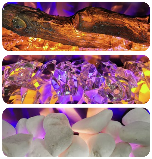 LED Pro sisäänrakennettava sähkötakka - 80 cm