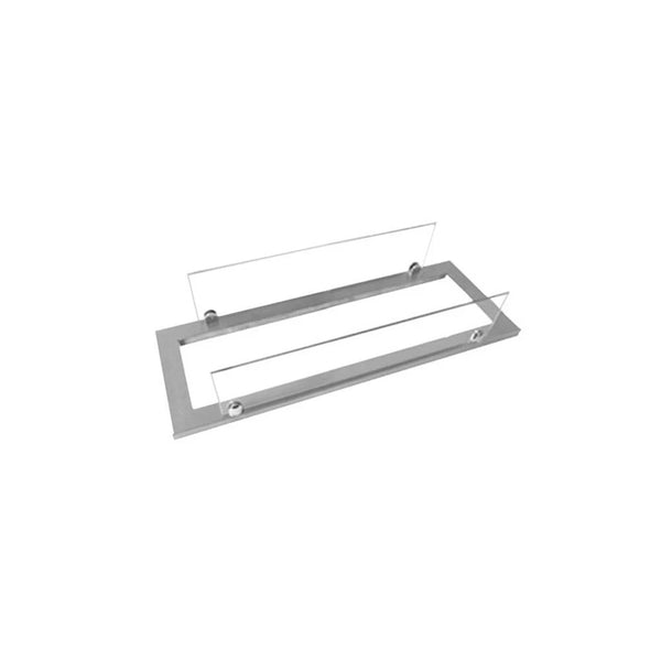 Teräksinen kehys lasilla Superior 45 cm polttimoon