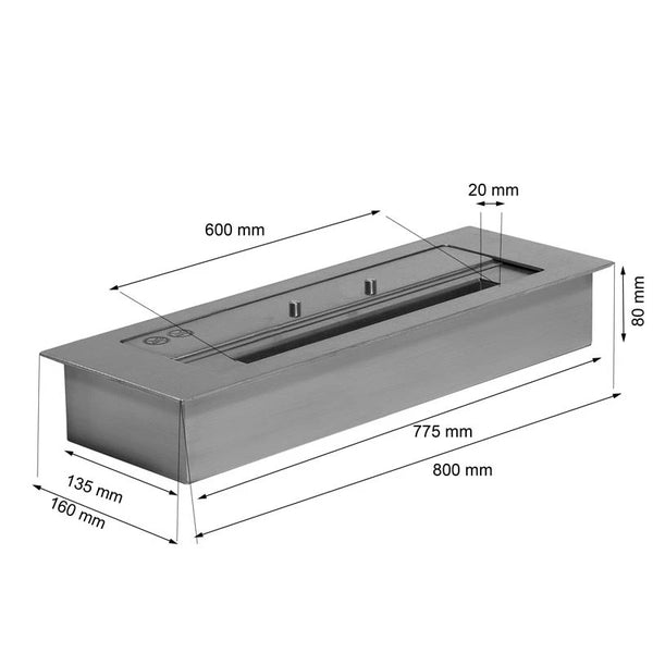 Superior-bioetanolipoltin - 4 l | 80 cm