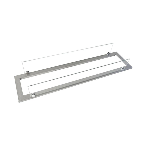 Teräksinen kehys lasilla Superior 80 cm polttimoon
