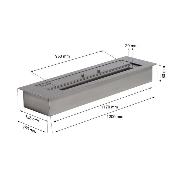 Superior-bioetanolipoltin - 6 l | 120 cm