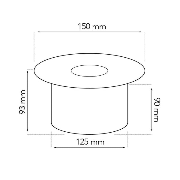 Pyöreä bioetanolipoltin - 0,9 l