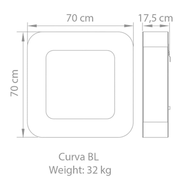 Safretti Curva BL - valkoinen