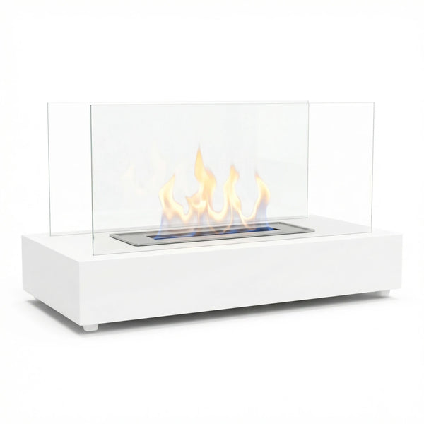 Lambeth White - Tabletop Bio Fireplace