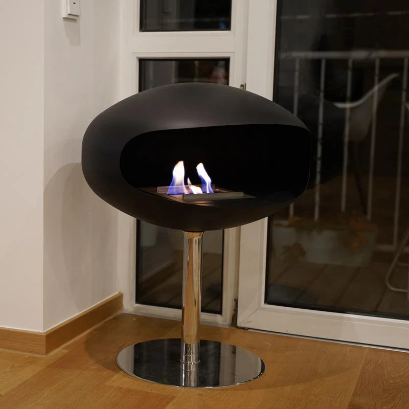 Cocoon Pedestal teräspohjalla - musta
