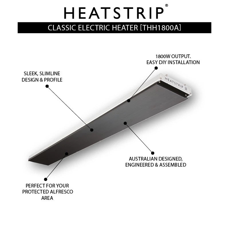 Heatstrip Design 1500 watt -ulkolämmitin
