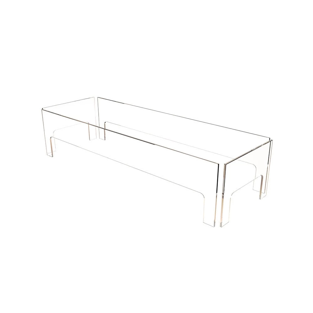 L1080 glass screen for bioethanol fireplace, wide design