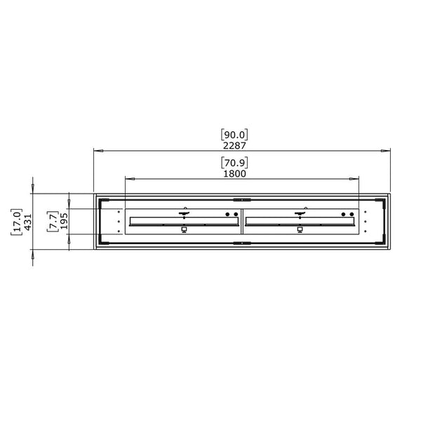 Linear 90 sisäänrakennettava biotakkasetti