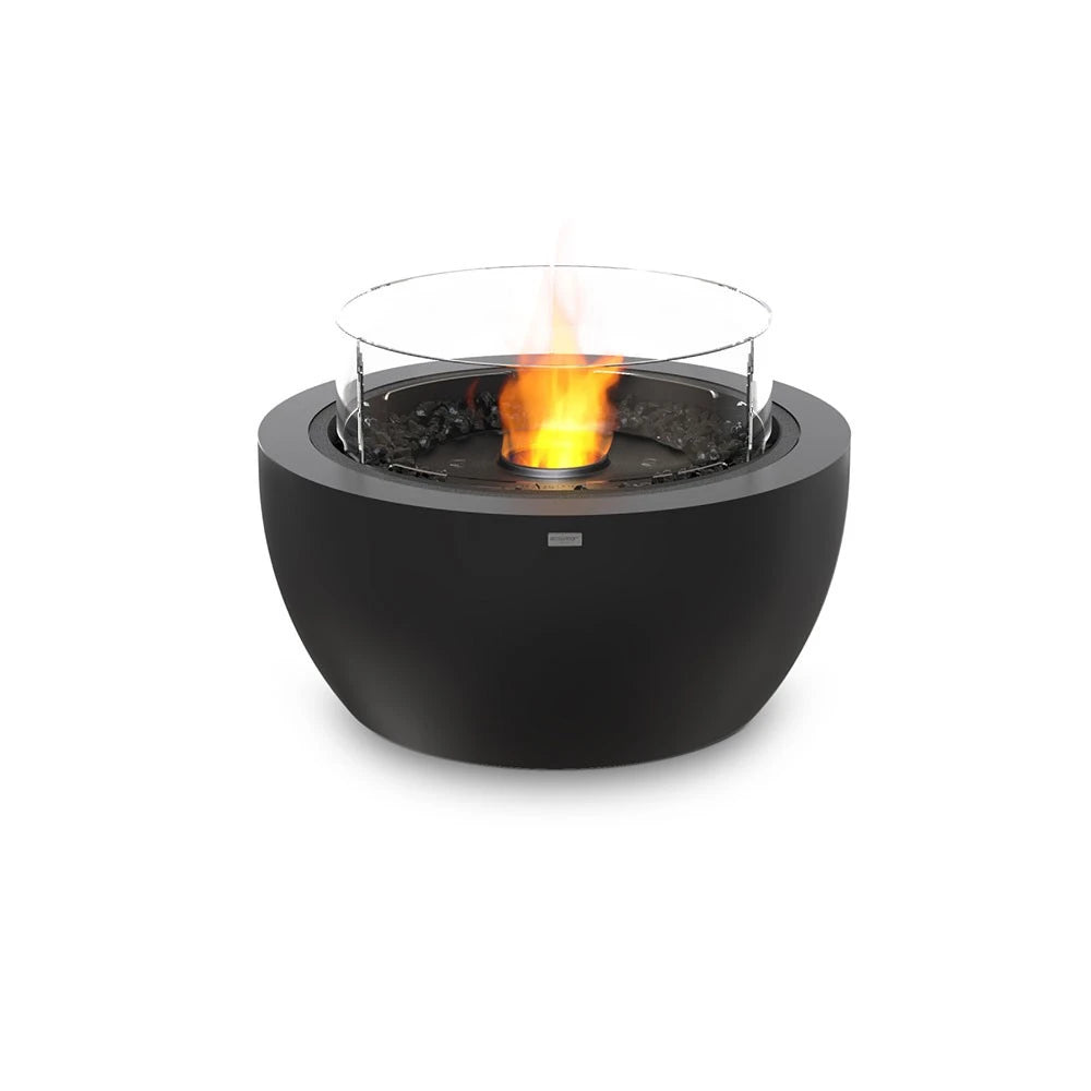 Pod 30 outdoor bioethanol fireplace, compact rounded form
