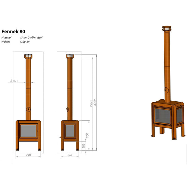 Fennek 80 Puutarhatakka