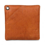 Pot holder in brown leather