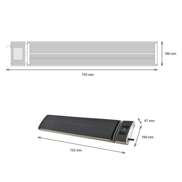 Heatbar Pro 1000 -terassilämmitin