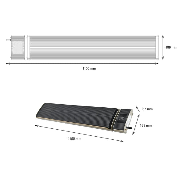 Heatbar Pro 1800 -terassilämmitin