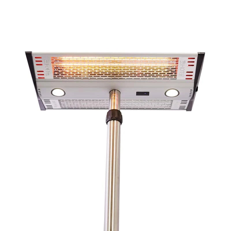 Lattiamallinen terassilämmitin - 1000/2000 W, GT, hopea