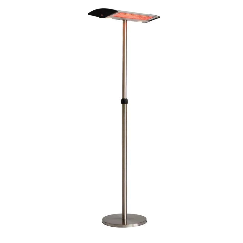 Lattiamallinen terassilämmitin - 1000/2000 W, GT, hopea