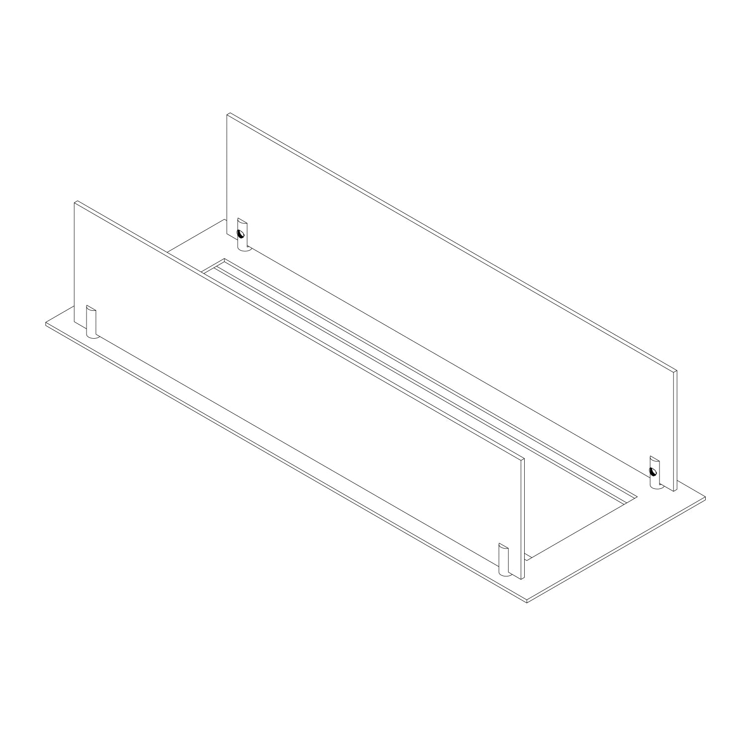 Sisäänrakennettava profiili 60 cm