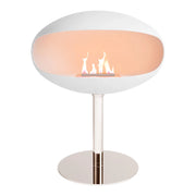 Pedestal valkoinen + teräsjalka