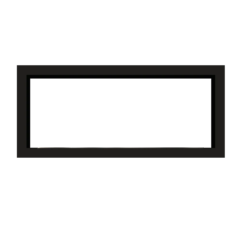 Icon Slimline Firebox SFBDS1350 - musta