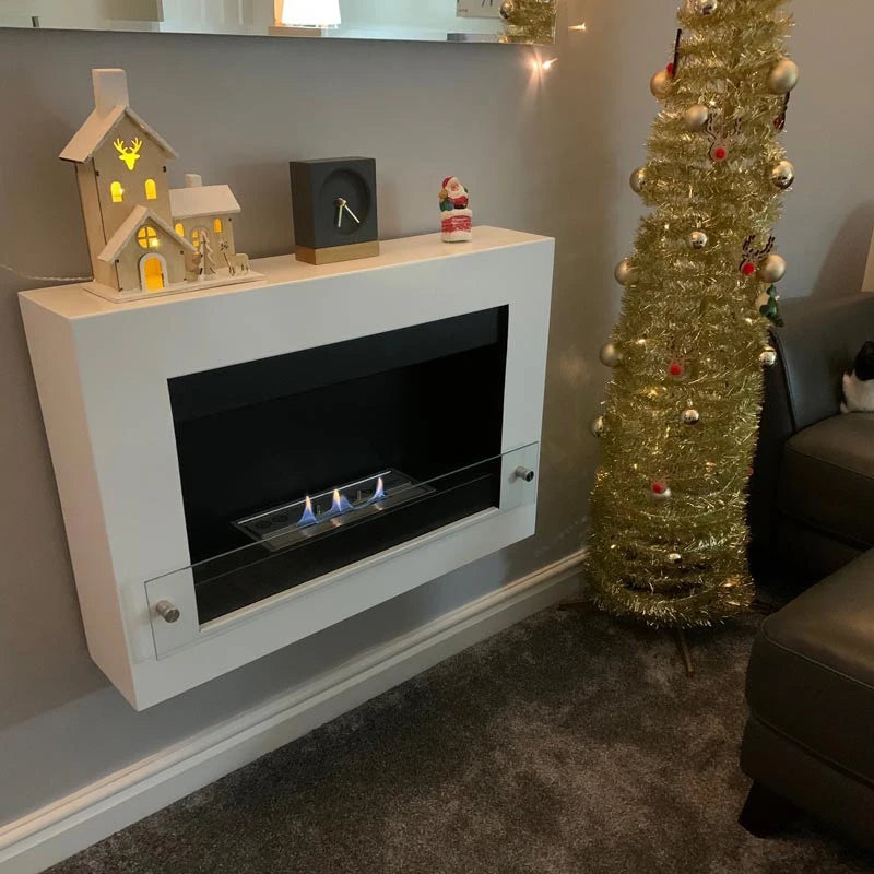Nebraska White - Wall Mounted Biofireplace