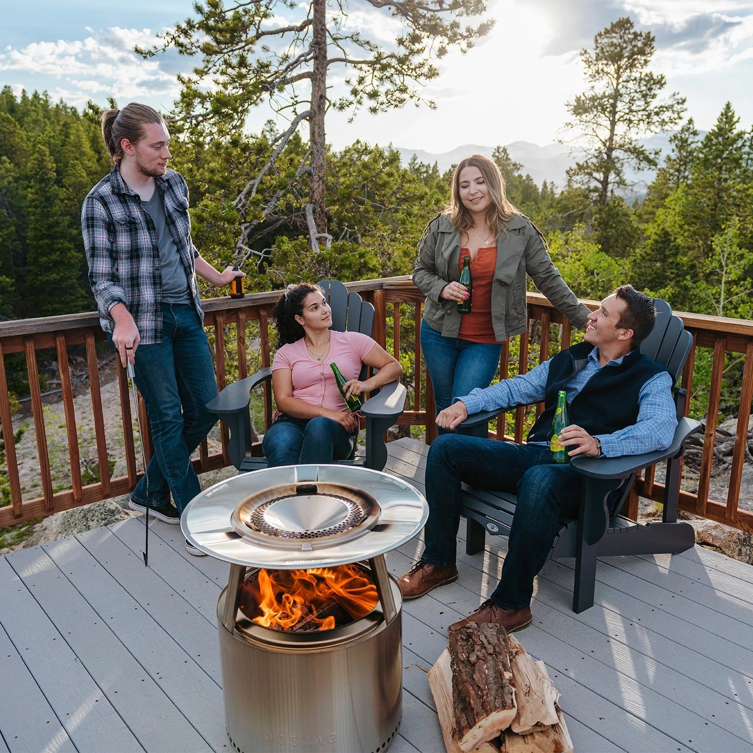 Bonfire -lämmönheijastin - ruostumatonta terästä