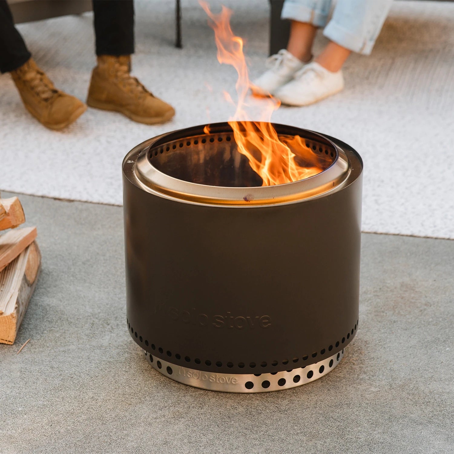 Bonfire + Stand 2.0 - tuhkanharmaa savuton tulisija