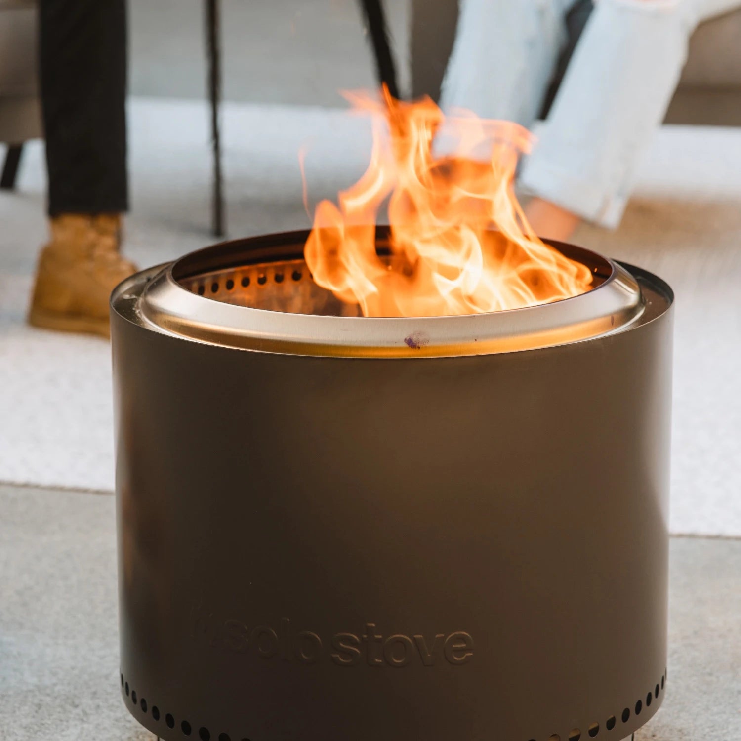 Bonfire + Stand 2.0 - tuhkanharmaa savuton tulisija