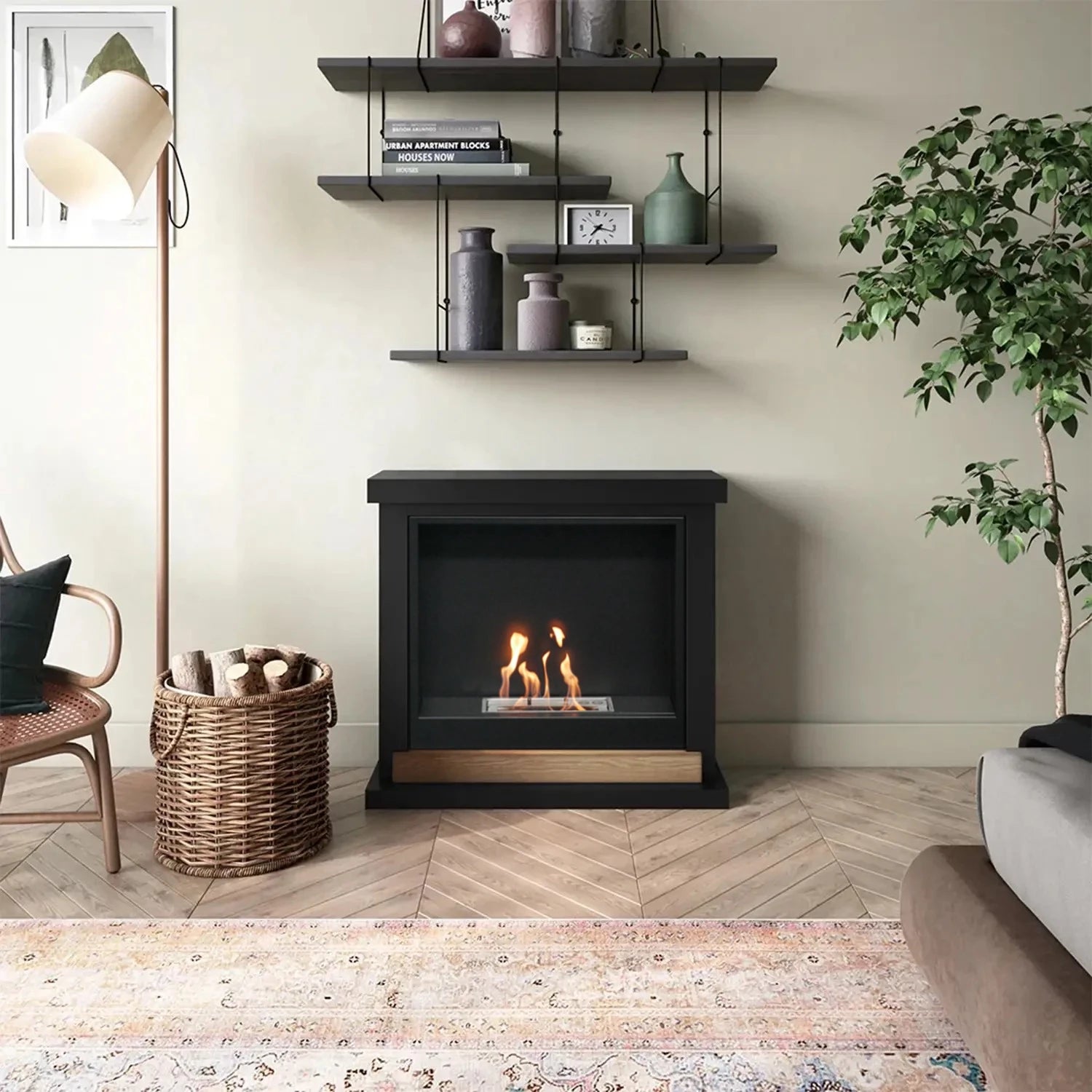 Hagen Bioetanoli Fireplace - Black