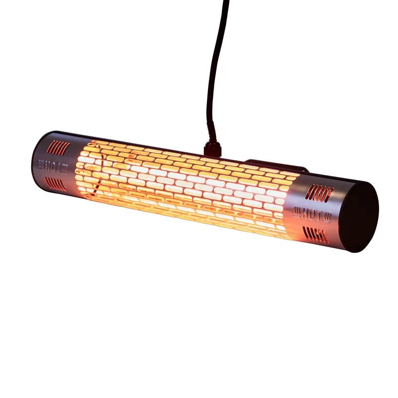 Seinään kiinnitettävä terassilämmitin - 1500 W, GT, musta