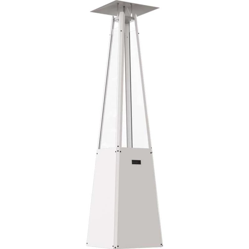 Valkoinen kaasukäyttöinen pyramidilämmitin