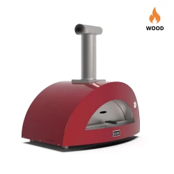 Moderno 3 Pizze Red - Wood Fueled Pizza Oven